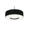 Afx Montclair 19in. Medium Base Pendant, Black Finish, Black Shade MCP1932MBBK-BK - alternate 1